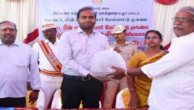 கடலூர் மாவட்டத்தில் மீன்குஞ்சு இருப்பு திட்டம்: கலெக்டர் சிபி ஆதித்யா துவக்கி வைத்தார்
