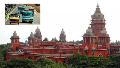 நாளை முதல் கப்பலூர், சாலைப்புதூர், நாங்குநேரி எட்டுர்வட்டம் சுங்கச்சாவடிகளில் அரசு பஸ்களை அனுமதிக்கக்கூடாது: ஐகோர்ட் உத்தரவு