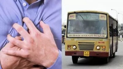 சென்னை மாநகர பேருந்து டிரைவருக்கு திடீர் மாரடைப்பு: