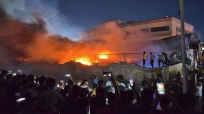 ஈராக் ஷாப்பிங் மாலில் தீ ; 60 பேர் உயிரிழப்பு