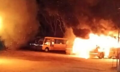 நெல்லையில் 10ம் வகுப்பு மாணவன் தற்கொலை; தனியார் பள்ளி பஸ்கள் தீ வைத்து எரிப்பு