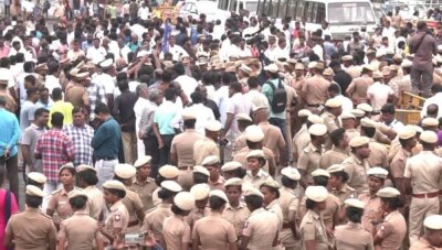 பலத்த போலீஸ் பாதுகாப்புடன் ஆம்ஸ்ட்ராங் நினைவு பேரணி