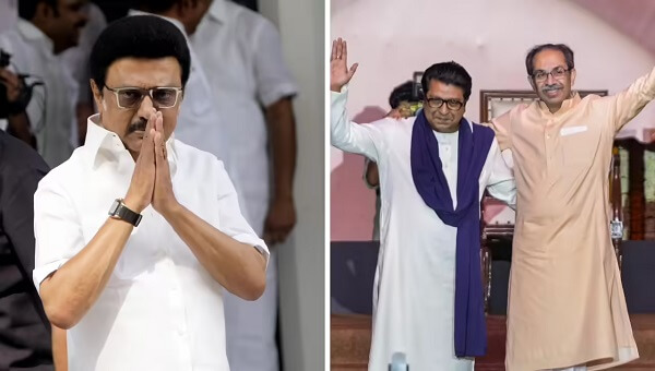 மும்பையில் இந்தி எதிர்ப்பு போராட்டம்