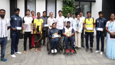 தேசிய, சர்வதேச விளையாட்டு போட்டிகளில் பங்கேற்கும் வீரர் – வீராங்கனைகளுக்கு ரூ. 23.50 லட்சம்: உதயநிதி வழங்கினார்