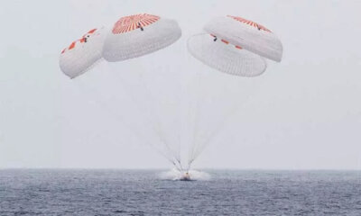 5 மாதங்களுக்கு பிறகு பத்திரமாக பூமிக்கு திரும்பிய 4 விண்வெளி வீரர்கள்