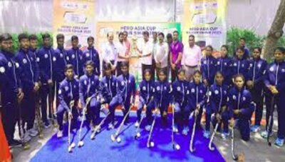 ஹீரோ ஆசிய ஹாக்கி கோப்பை: பொதுமக்களின் பார்வைக்கு அறிமுகப்படுத்தினார் உதயநிதி ஸ்டாலின்