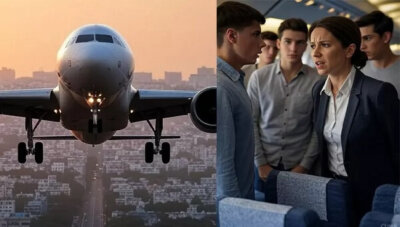 சென்னை விமானத்தில் பெண் தொழில் அதிபரிடம் ரகளை செய்த 3 வாலிபர்கள்