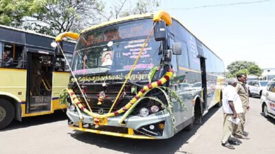 கோயம்பேட்டில் திருடப்பட்ட அரசுப் பேருந்து நெல்லூரில் பிடிபட்டது