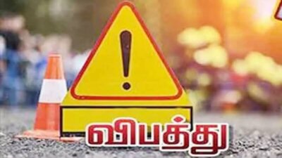 அரசு பஸ் – மோட்டார் சைக்கிள் மோதல்: பெண் உள்பட 2 பேர் பலி