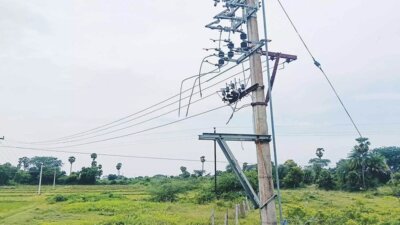 திருவள்ளூர் அருகே மின்சாரத்தை துண்டித்து ‘டிரான்ஸ் பார்மரை’ திருடிய கும்பல்