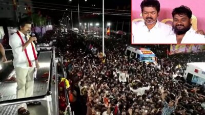 த.வெ.க. நிர்வாகிகள் 2 பேர் நீதிமன்றத்தில் ஆஜர்