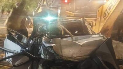 பெங்களூரு -– சென்னை தேசிய நெடுஞ்சாலையில் அடுத்தடுத்து வாகனங்கள் மோதல்: 4 பேர் பலி