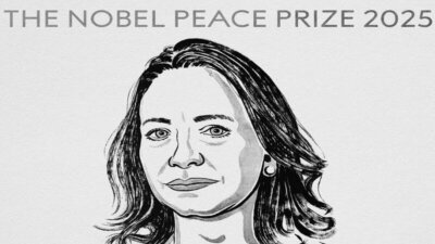 வெனிசுலாவை சேர்ந்த மரியா கொரினா மச்சாடோவுக்கு அமைதிக்கான நோபல் பரிசு