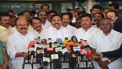 கோவை விமான நிலையத்தில் எடப்பாடி பழனிசாமி பேச்சு