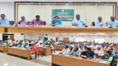 ராணிப்பேட்டை கலெக்டர் அலுவலகத்தில் விவசாயிகள் நலன் காக்கும் கூட்டம்