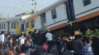 உத்தரப்பிரதேசத்தில் நடந்த சோகம் தண்டவாளத்தை கடந்த 6 பேர் ரெயில் மோதி பலி