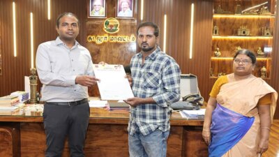 கார் விபத்தில் காயமடைந்தவர்களுக்கு நிவாரணத் தொகை: கடலூர் கலெக்டர் வழங்கினார்