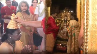 வேலூர் ஸ்ரீபுரம் பொற்கோவிலில் ஜனாதிபதி திரவுபதி முர்மு சாமி தரிசனம்