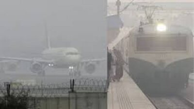 வட இந்தியாவில் நீடிக்கும் கடும் பனி விமானங்கள், ரெயில்கள் சேவை பாதிப்பு