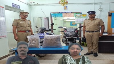 அம்பத்தூரில் கஞ்சா கடத்தல் பெண் உள்பட 3 பேர் கைது