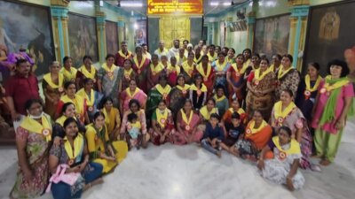 ஸ்ரீ கிருஷ்ணா ஸ்வீட்ஸ் சார்பில் ராகவேந்திரா கோவிலை சுத்தப்படுத்திய 72 தன்னார்வலர்கள்