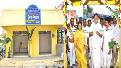 ராணிப்பேட்டை சியாம்பாடியில் புதிய ரேஷன் கடை: அமைச்சர் காந்தி திறந்தார்