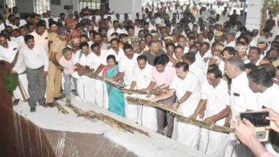 செங்கல்ராயன் கூட்டுறவு சர்க்கரை ஆலையில் கரும்பு அரவை பணி