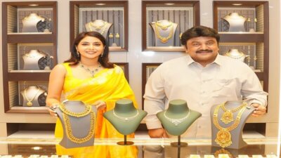 கல்யாண் ஜூவல்லர்ஸ் சென்னையில் 2 புதிய கிளை நடிகர் பிரபு, ஐஸ்வர்யா லட்சுமி துவங்கினர்