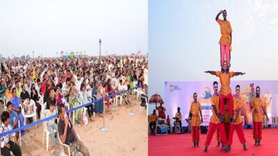 மெரினா கடற்கரையில் மீண்டும் களைகட்டிய ‘கலைவிழா’