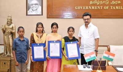 கள்ளக்குறிச்சியில் பெற்றோரை இழந்து தவிக்கும் 4 குழந்தைகளுக்கு வீடு, பணி நியமன ஆணை, நிதியுதவி முதல்வர் ஸ்டாலின் வழங்கினார்