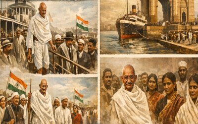 மகாத்மா திரும்பினார், சத்யாகிரக வழியில் சுதந்திரம் பெற்றும் தந்தார்