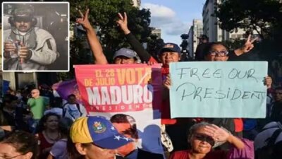 அதிபர் மதுரோவை விடுதலை செய்யுங்கள்: வெனிசுலாவில் ஆதரவாளர்கள் ஆர்ப்பாட்டம்