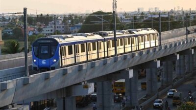 போரூர் – வடபழனி இடையே இன்று மெட்ரோ ரெயில் சோதனை ஓட்டம் வெற்றி