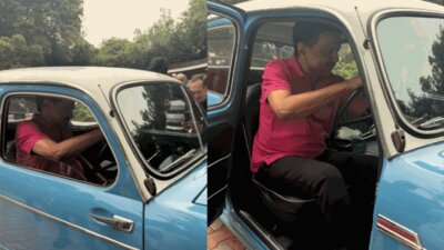 கார் ஓட்டினார் ஸ்டாலின்