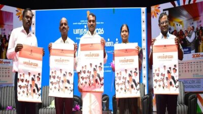 `பாரத் 2026′ தமிழ் பதிப்பு காலண்டர் மத்திய அமைச்சர் எல்.முருகன் வெளியிட்டர்