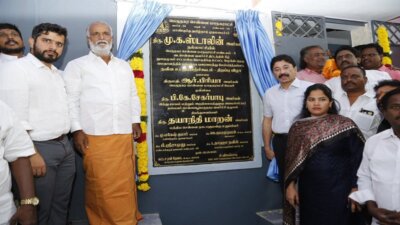 பெரம்பூரில் நவீன உடற்பயிற்சிக் கூடம்: சேகர்பாபு திறந்து வைத்தார்