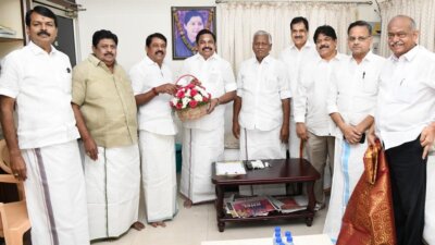 எடப்பாடி– நயினார் நாகேந்திரன் ஆலோசனை அ.தி.மு.க. – பா.ஜ.க. இடையே தொகுதி பங்கீட்டில் சுமூக முடிவு