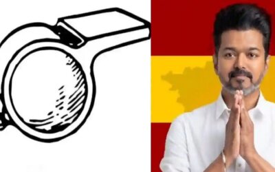 விஜய்யின் த.வெ.க. கட்சிக்கு ‘விசில்’ சின்னம்